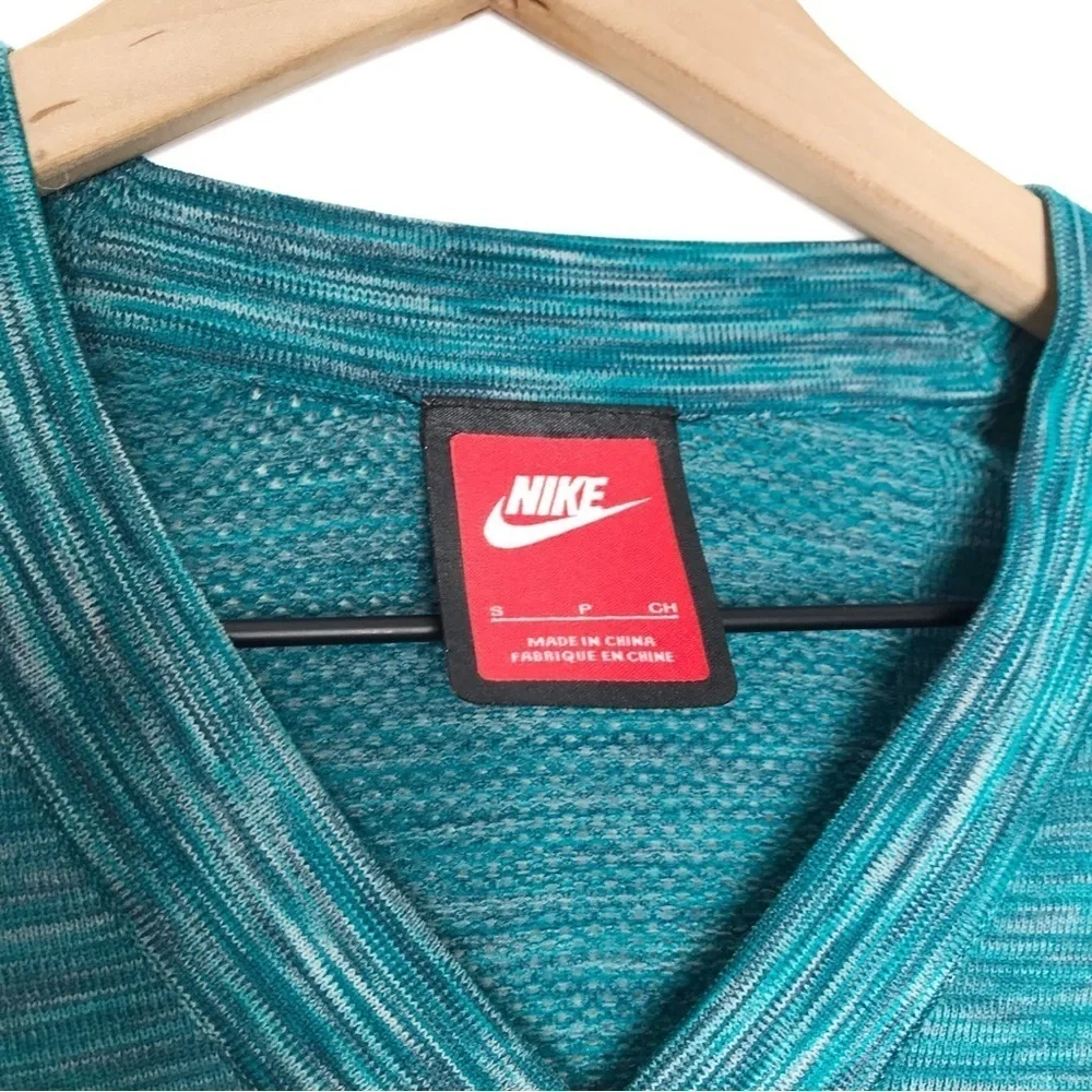 NIKE Tech Flyknit Perforated Short Sleeve Shirt Top S